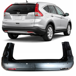 Parachoque Traseiro C/ Sensor CRV 2012 a 2014 Preto DETALHE