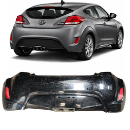 Parachoque Traseiro C/ Sensor Veloster 2012 2013 Preto REC