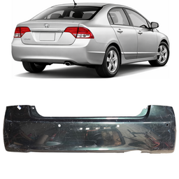 Parachoque Traseiro C/Sensor Civic 2007 a 2011 Verde DETALHE