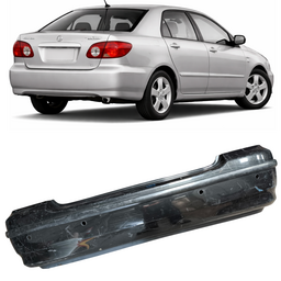 Parachoque Traseiro C/ Sensor Corolla 2003 a 2008 Preto REC