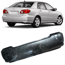 Parachoque Traseiro Corolla 2003 a 2008 Preto RECUPERADO