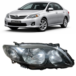 Farol Mascara Negra Corolla 2009 2010 2011 Direito