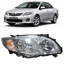 Farol Cromado Corolla 2009 2010 2011 Direito RECUPERADO