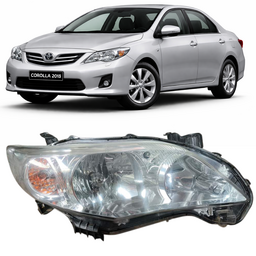 Farol Cromado Corolla 2012 2013 2014 Direito Novo