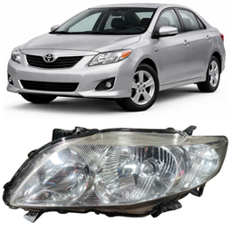 Farol Cromado Corolla 2009 2010 2011 Esquerdo