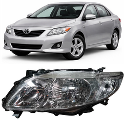 Farol Cromado Corolla 2009 2010 2011 Esquerdo Novo