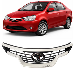 Grade Radiador C/ Emblema Etios 2017 a 2021 Branco DETALHE