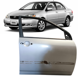 Porta Dianteira Direita Corolla 2003 a 2008 Prata RECUPERADO