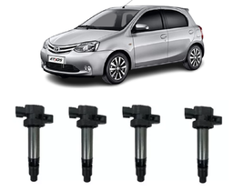 JOGO COM 4 BOBINAS IGNICAO ETIOS 1.3 1.5 2013 2014 2015 2016