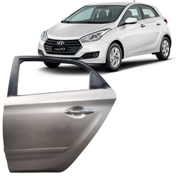 PORTA TRASEIRA ESQUERDA HB20 HATCH 2012 2013 A 2019 CINZA