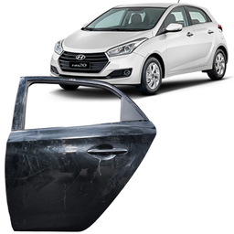 PORTA TRASEIRA ESQUERDA HB20 HATCH 2012 2013 A 2019 PRETO