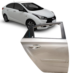 PORTA TRAS. DIREITA HB20 SEDAN 2012 A 2019 PRATA C/ DETALHE