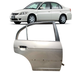 PORTA TRASEIRA DIREITA CIVIC 2001 A 2006 CINZA C/ DETALHE