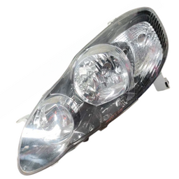 FAROL MASC NEGRA + FOCO CROMADO COROLLA 2003 A 2008 ESQUERDO