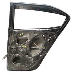 PORTA TRASEIRA DIREITA CITY 2009 A 2014 PRETO C/ DETALHE