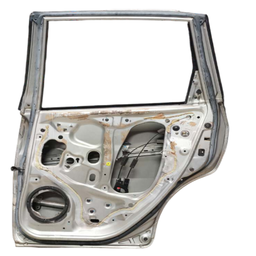 PORTA TRASEIRA DIREITA FIT 2009 2010 A 2014 PRATA C/ DETALHE