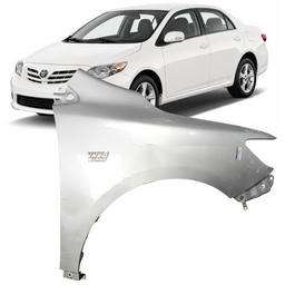Paralama Direito S/ Furo Corolla 2009 a 2014 Prata DETALHE