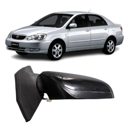 Retrovisor Direito Corolla 2003 a 2008 Preto S/Pisca 3 Pinos