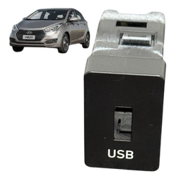 moldura tomada usb hb20 2014