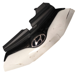 GRADE RADIADOR C/ SUPORTE HB20 2012 A 2015 BRANCO C/ DETALHE