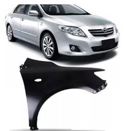 Paralama Direito COM FURO Corolla 2009 a 2014 NOVO Preto 