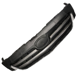 GRADE RADIADOR COM FRISO CINZA + CROMADO COROLLA 2009 A 2011