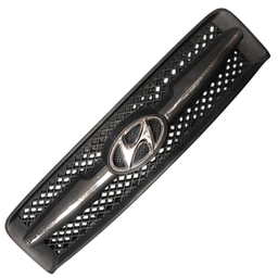 GRADE RADIADOR C/ FRISO CROMADO + EMBLEMA TUCSON 2005 A 2017