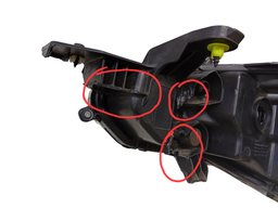 FAROL DIREITO COROLLA CROSS 2022/HYBRIDO FRISO AZUL (DETALHE