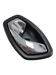 MACANETA PRATA INTERNA ESQUERDO RENAULT FLUENCE 2012 2017 PRETO DIANTEIRA