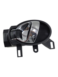 MACANETA INTERNA PORTA ESQUERDA NISSAN MARCH VERSA 2013 2020 PRETO DIANTEIRA