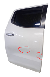 PORTA TRASEIRA ESQUERDA FRONTIER 2017 2018 2019/...DETALHE