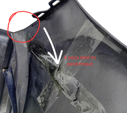 PARACHOQUE DIANTEIRO FOCUS  2016 A 2019 - COMP. COM DETALHE