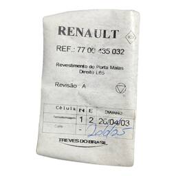 CARPETE FORRO DIREITO PORTA MALAS CLIO SEDAN 2000 2001 2005