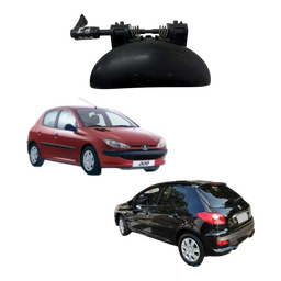 Maçaneta Ext Peugeot 206 207 1999 a 2015 Traseira Direita