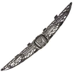 GRADE RADIADOR COM FRISO PRETO FIT 2007 2008