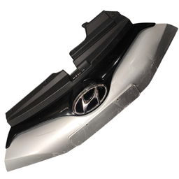 GRADE RADIADOR COM SUPORTE HB20 2012 A 2015 PRATA C/ DETALHE