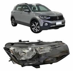 Farol Direito T-Cross 2020 2021 2022/.. S/ Led