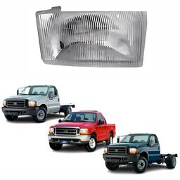 Farol direito F250 F350 F4000 1998 A 2006