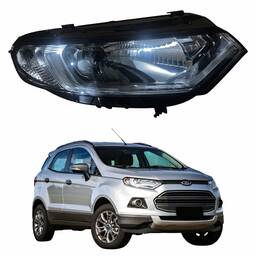 Farol Direito Ecosport 2013 2014 a 2017 C/ Led