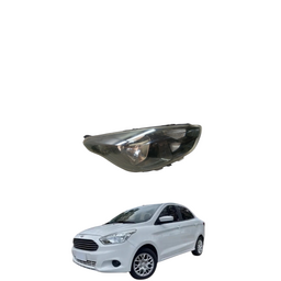 Farol Direito Ka 2018 2019 a 2021 Masc Negra Friso Preto