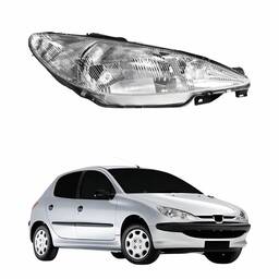Farol Direito Peugeot 206 1999 2000 a 2002