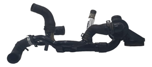 Jogo Flange Válvula Termostática Cano Agua Motor Amarok