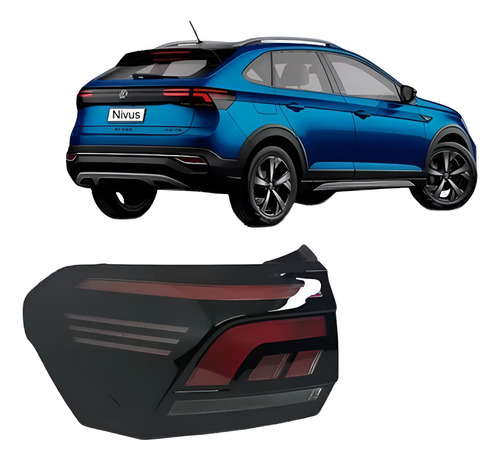 Lanterna Lateral Esquerda Nivus Highline 21 22 Original Vw Esquerdo Preto