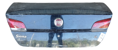 Tampa Traseira Fiat Siena 2010 A 2013 Com Lanterna E Logo