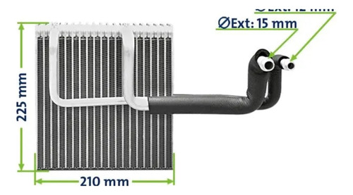 Evaporador Chevrolet Corsa Milenium/celta 2002/ Prisma 