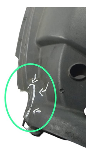 DEFLETOR SUPERIOR PARACHOQUE DIANTEIRO CIVIC 2006/11 DETALHE