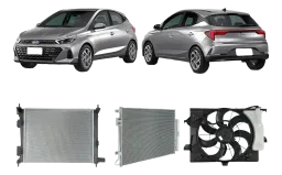 kit RADIADOR Condensador HB20 1.0 3CC 20/22 ASPIRADO MECANIC