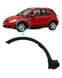 Moldura Paralama Esq Suzuki Sx4 2010 2011 2012 13 14 a 2015