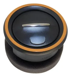 DIFUSOR DE AR PAINEL SANDERO LOGAN 14/22 PRETO/LARANJA