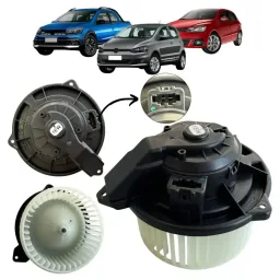 MOTOR AR FORÇADO GOL SAVEIRO VOYAGE FOX 2009 A 2021 C/ PLUG